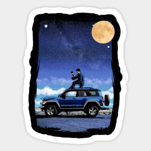 Bronco Artistic Alone Night Sticker